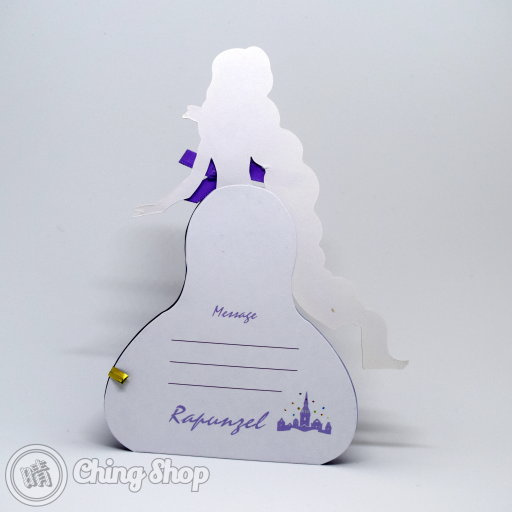 Rapunzel Handmade 3D Pop-Up Card
