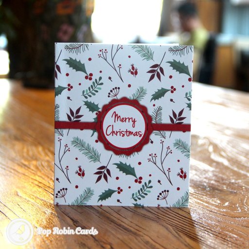 Colourful Santa Sleigh Handmade 3D Pop-Up Christmas Card