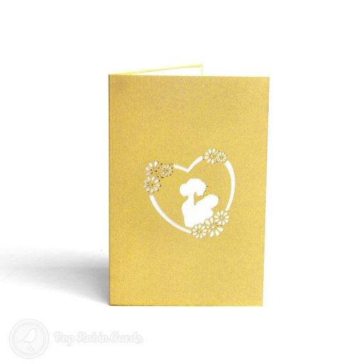 Pregnancy Congratulations Card Handmade 3D Pop Up Card