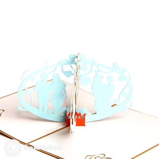 Pregnancy Congratulations Card Handmade 3D Pop Up Card