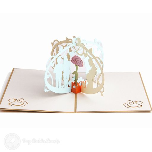 Pregnancy Congratulations Card Handmade 3D Pop Up Card