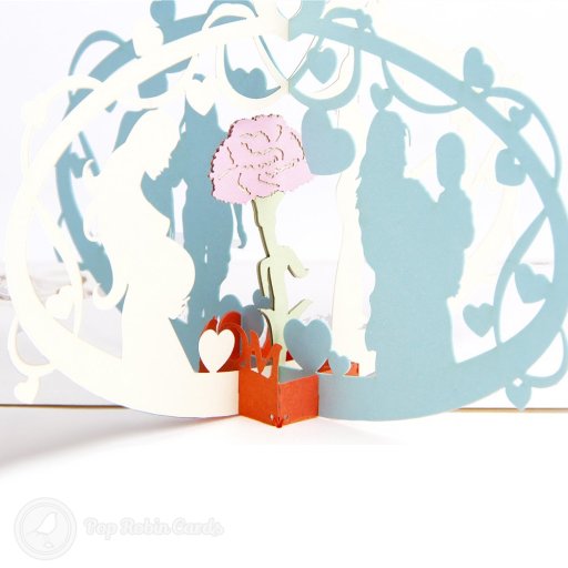 Pregnancy Congratulations Card Handmade 3D Pop Up Card