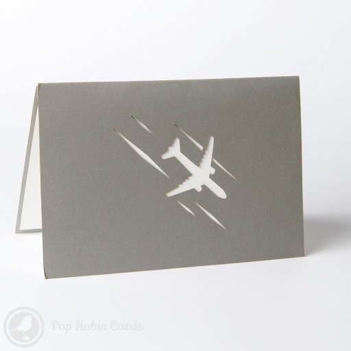 Airplane 3D Pop-Up Greetings Card