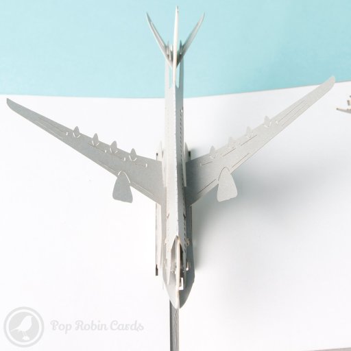 Airplane 3D Pop-Up Greetings Card