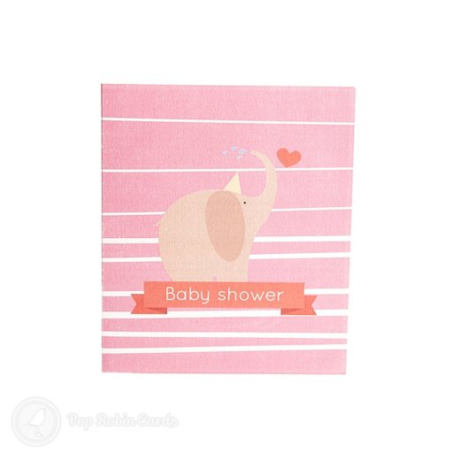 Baby Shower 3D Handmade Pop Up Card With Elephant Design