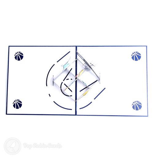 Basketball Players 3D Pop Up Greeting Card