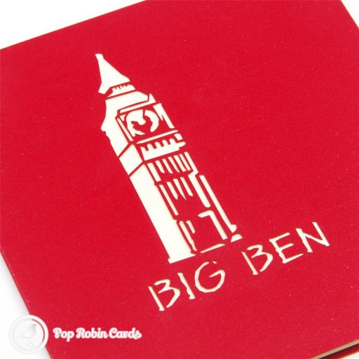 Big Ben Tower Handmade 3D Pop-Up Card