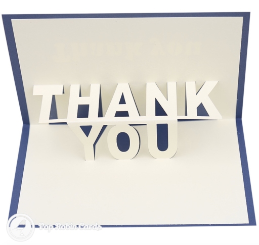 Big Thank You 3D Pop Up Card