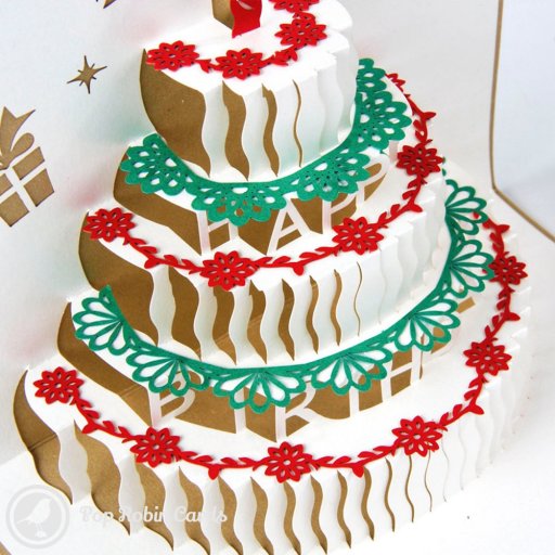 Birthday Cake with Candles 3D Pop-Up Birthday Greeting Card