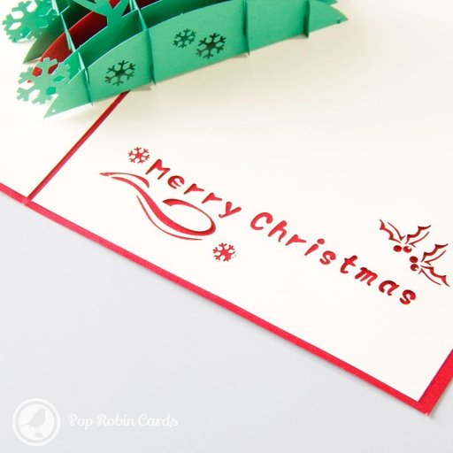 Bridge & Deer 3D Pop-Up Christmas Greetings Card