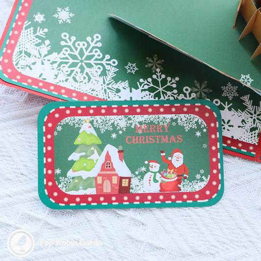 Bright & Cheery Christmas Scenery 3D Pop Up Christmas Card
