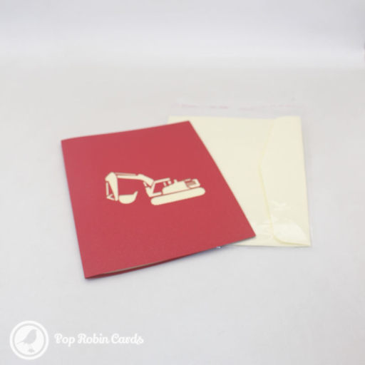Bucket Digger 3D Pop Up Card