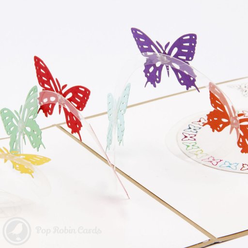 Butterfly 3D Pop-Up Greetings Card