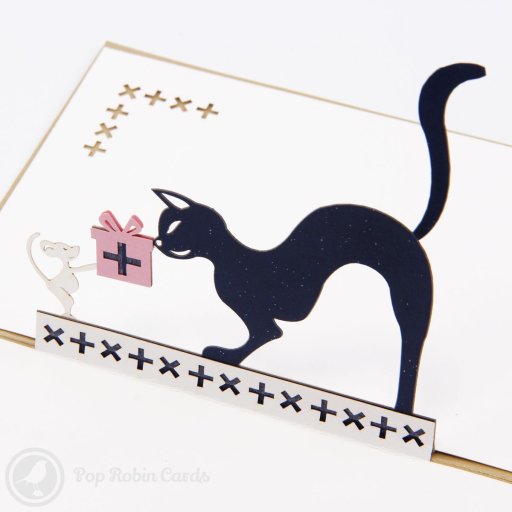 Cat & Mouse 3D Pop Up Greetings Card