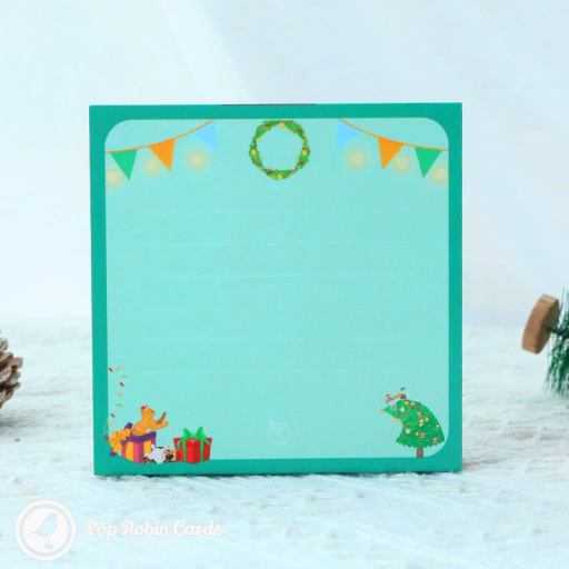 Cats Playing On Christmas Tree 3D Pop Up Small Christmas Card