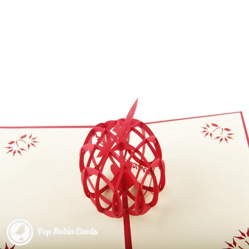 Christmas Apple 3D Pop Up Greetings Card