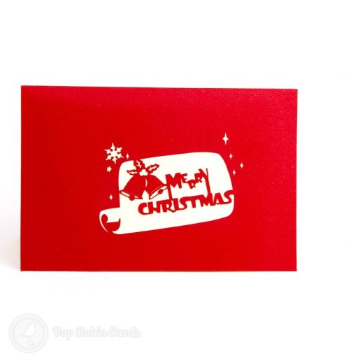 Christmas Bell 3D Pop-Up Greeting Card