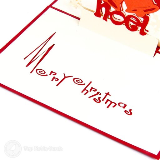 Christmas Bell 3D Pop-Up Greeting Card