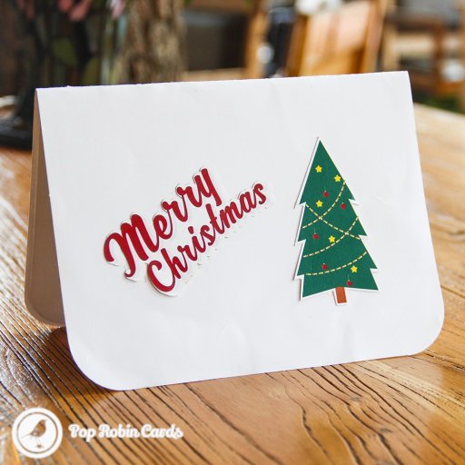 Christmas Tree And Present Box 3D Pop-Up Christmas Card