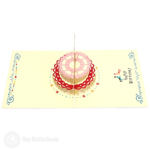 Clown On Birthday Cake Handmade 3D Pop Up Birthday Card