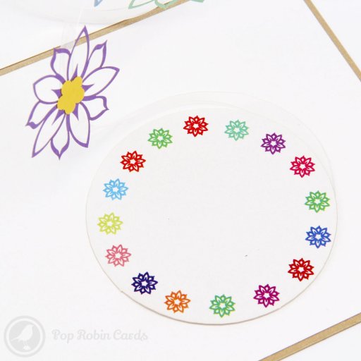 Colourful Flowers 3D Pop-Up Greeting Card