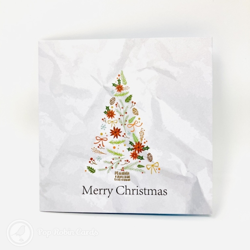 Colourful Reindeer & Santa Sleigh 3D Handmade Pop Up Christmas Card