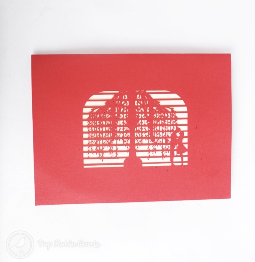 Couple On Bridge By Willow Tree Handmade 3D Card