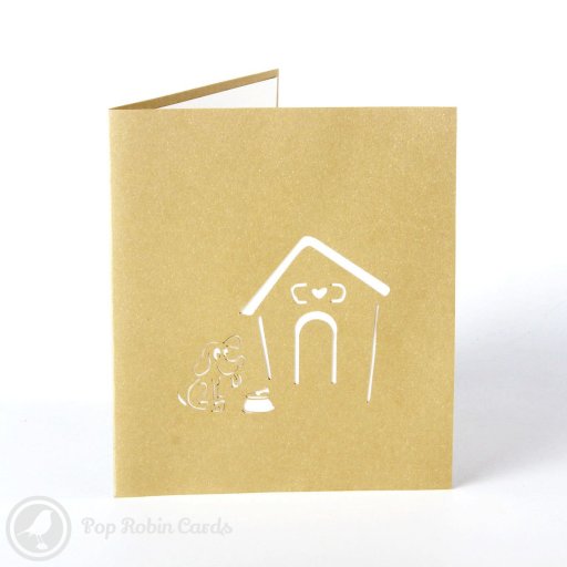 Dalmation Dog in Kennel 3D Pop Up Greetings Card