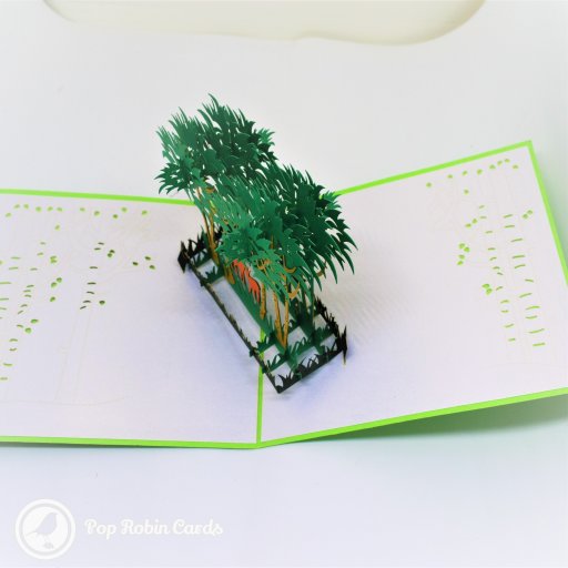Deer And Forest Handmade 3D Pop-Up Card