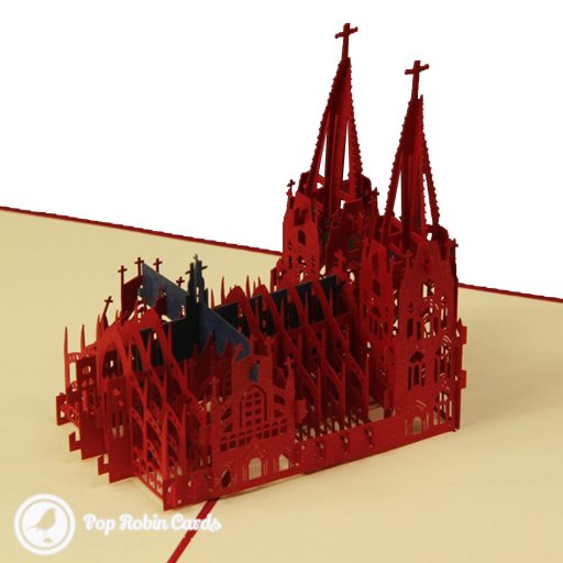 Der Kölner Dom Cathedral Handmade 3D Pop-Up Card