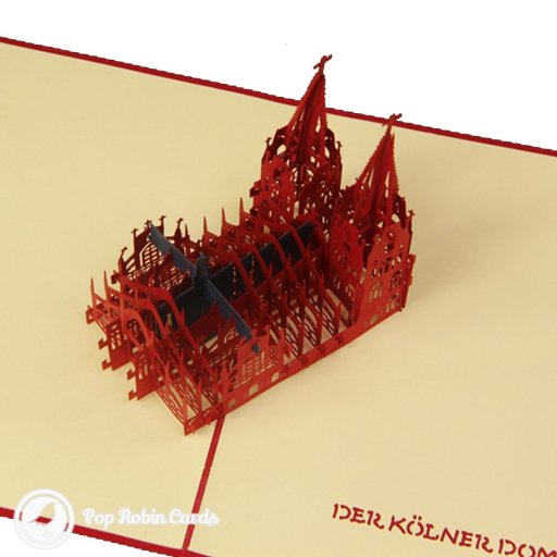 Der Kölner Dom Cathedral Handmade 3D Pop-Up Card