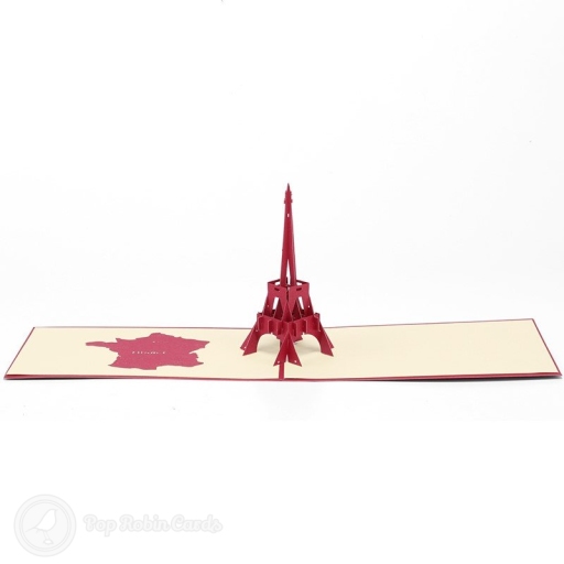 Eiffel Tower & France 3D Pop-Up Architecture Card
