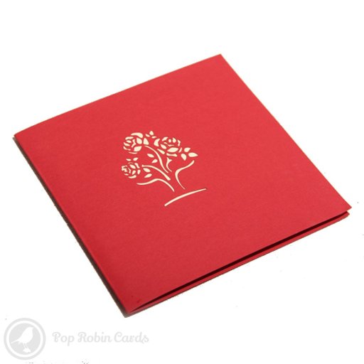 Flower Vase 3D Pop-Up Greeting Card