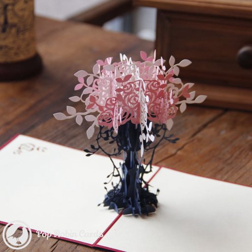 Flower Vase 3D Pop-Up Greetings Card