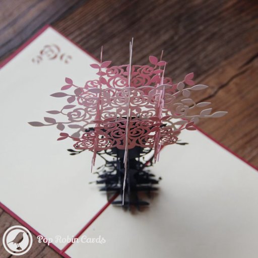 Flower Vase 3D Pop-Up Greetings Card