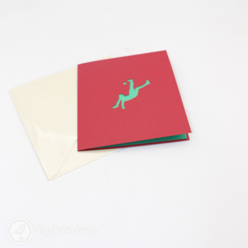 Football Friendly Match Handmade 3D Pop Up Card