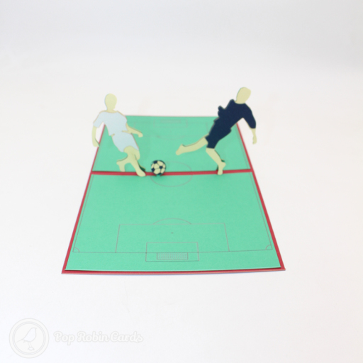 Football Friendly Match Handmade 3D Pop Up Card