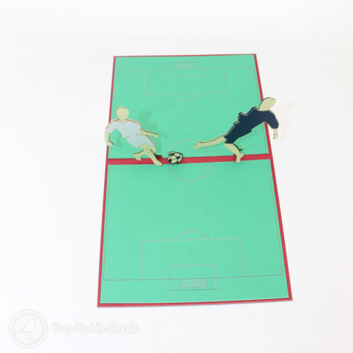 Football Friendly Match Handmade 3D Pop Up Card