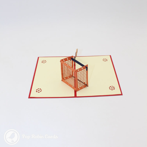 Football Player Scoring A Goal 3D Pop Up Card