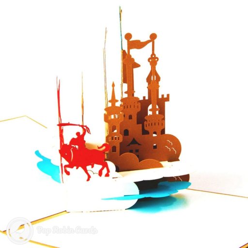 George and Dragon 3D Pop Up Greetings Card
