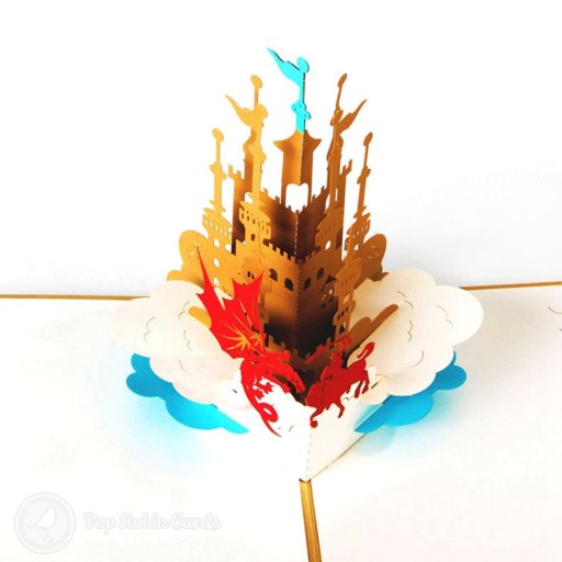 George and Dragon 3D Pop Up Greetings Card