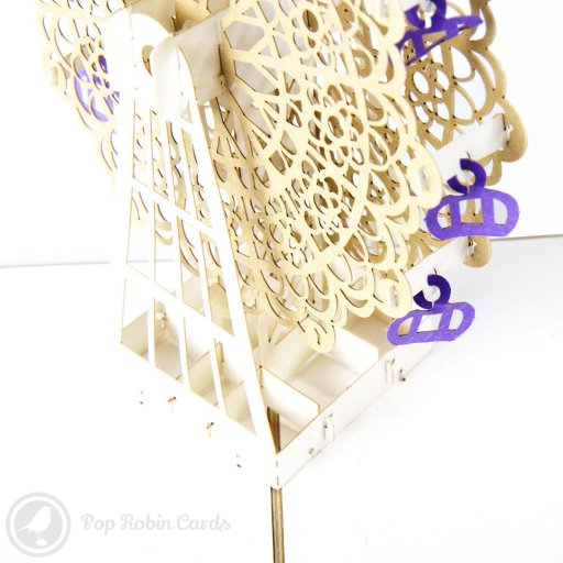 Gold Ferris Wheel 3D Pop-Up Greetings Card