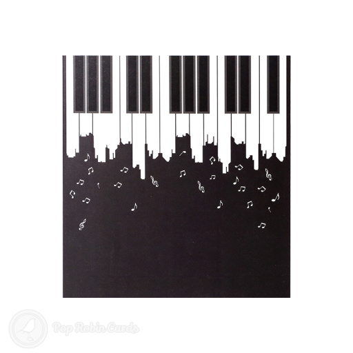 Grand Piano 3D Pop Up Greetings Card