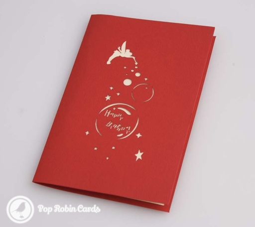 Tinkerbell Fairy Happy Birthday Handmade 3D Birthday Card