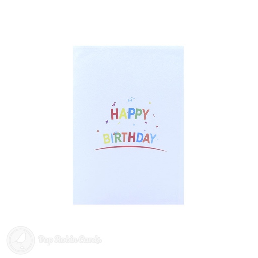 Happy Birthday Streamers 3D Handmade Card