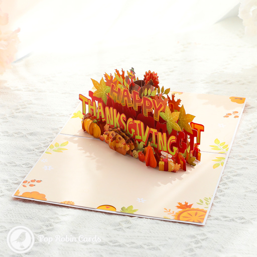 Happy Thanksgiving Turkey 3D Handmade Greeting Card