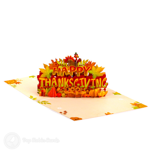 Happy Thanksgiving Turkey 3D Handmade Greeting Card