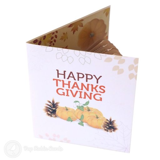 Happy Thanksgiving Turkey Handmade 3D Pop-Up Card