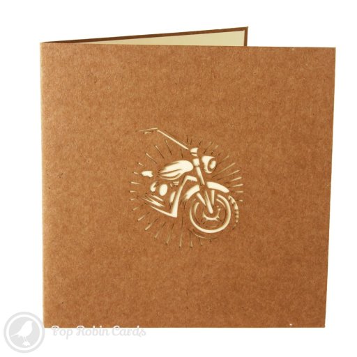 Harley Motorcycle 3D Pop Up Greeting Card