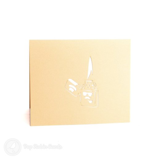  Heisenberg Lighter with Flame Handmade 3D Pop-Up Card